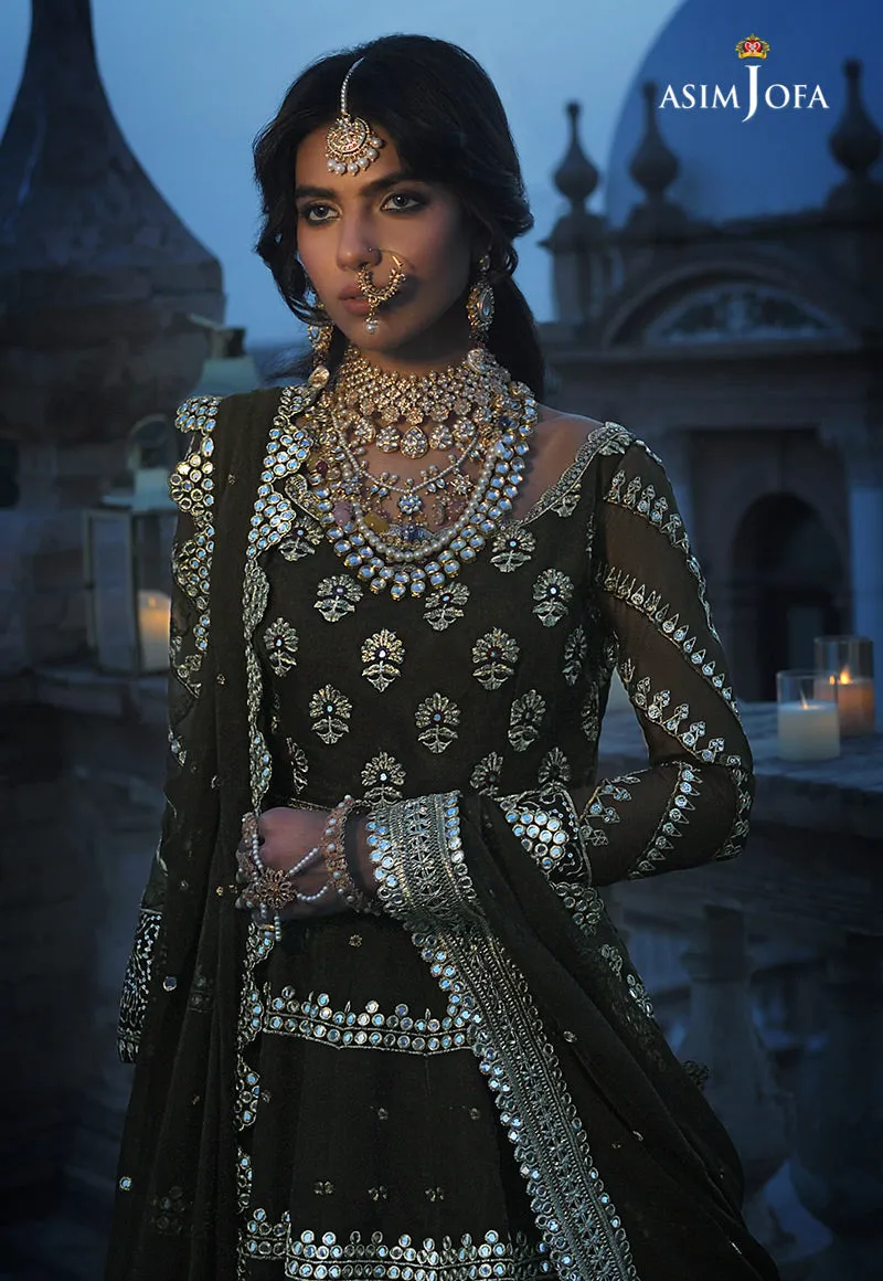 AJST-07 | Asim Jofa Sadqay Tumharay Eid Collection 2022 | Unstitched Embroidered Chiffon Suits