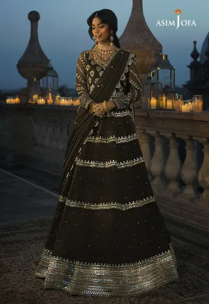 AJST-07 | Asim Jofa Sadqay Tumharay Eid Collection 2022 | Unstitched Embroidered Chiffon Suits