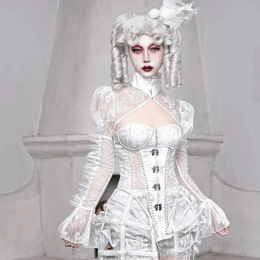 Alice Chiffon Gauze Bubble Sleeve Thin Waistcoat