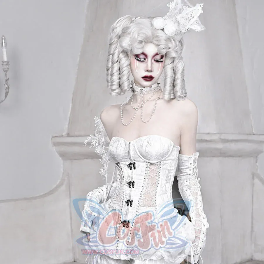 Alice Gothic Embossment Lace-up Oversleeve