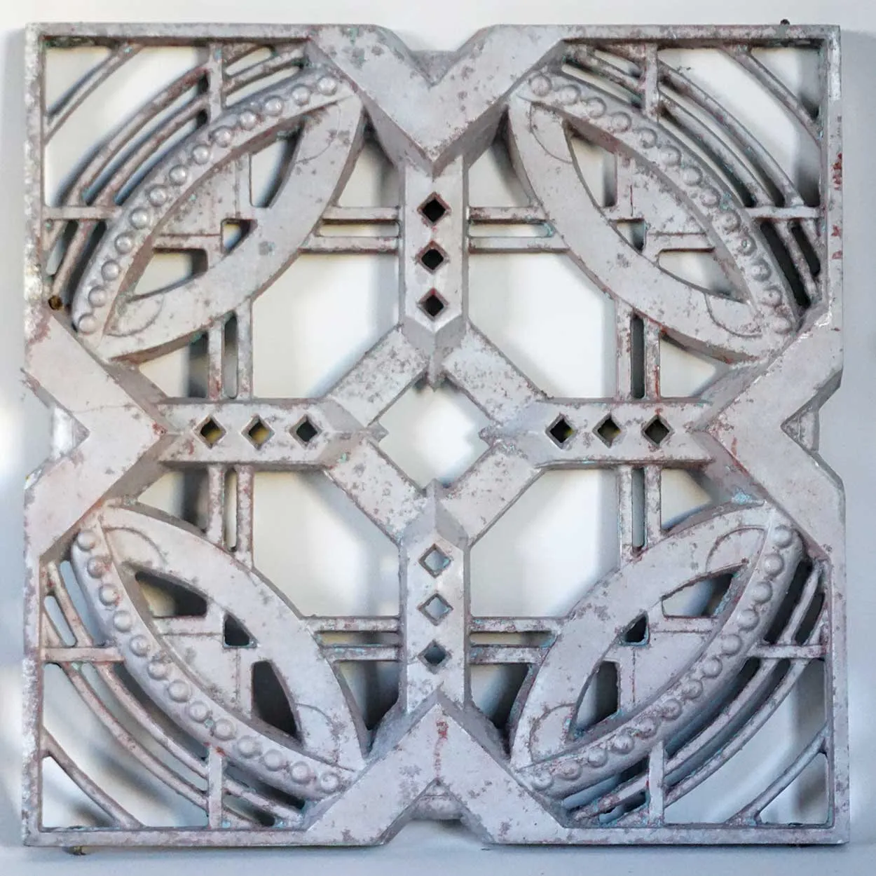 American John deKoven Hill Reticulated Stripped Aluminum Modular Panel
