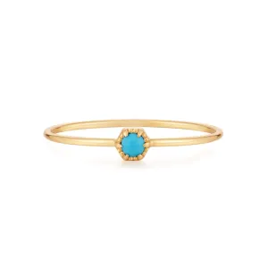Amina - Turquoise Solitaire Ring