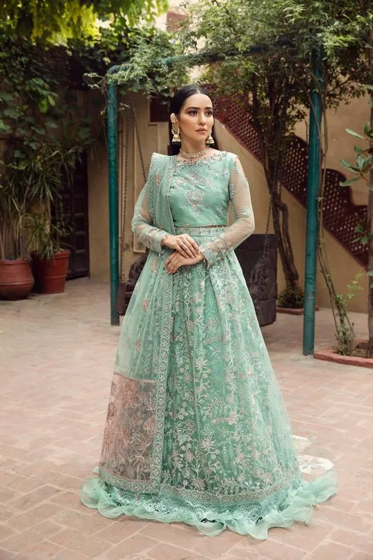 Anarkali | Alizeh Embroidered Chiffon Festive Collection Shahtaj | Unstitched Embroidered Chiffon Suits