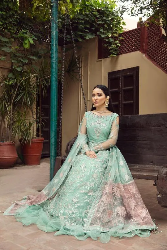 Anarkali | Alizeh Embroidered Chiffon Festive Collection Shahtaj | Unstitched Embroidered Chiffon Suits