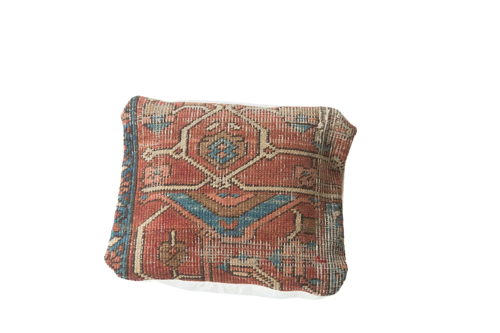 Antique Heriz Rug Fragment Pillow