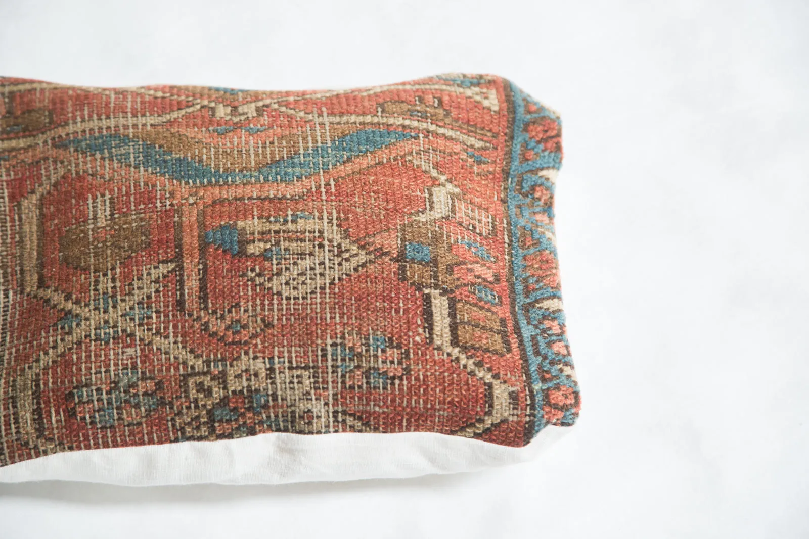 Antique Heriz Rug Fragment Pillow