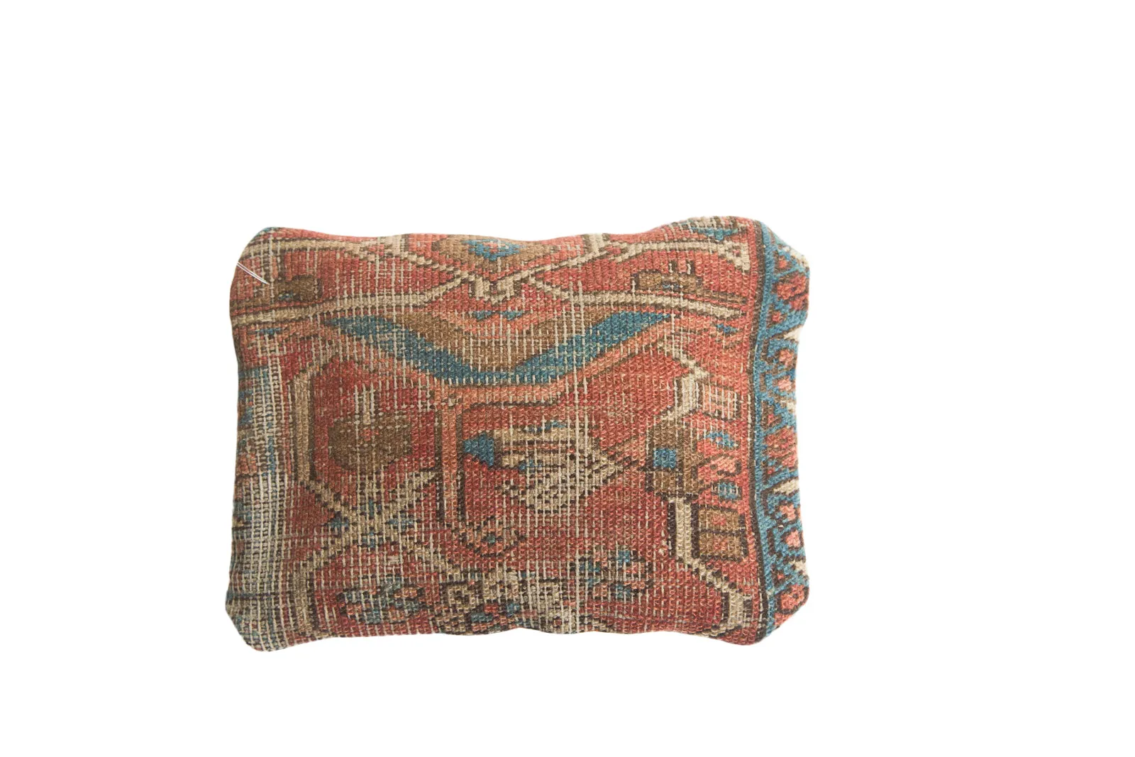 Antique Heriz Rug Fragment Pillow