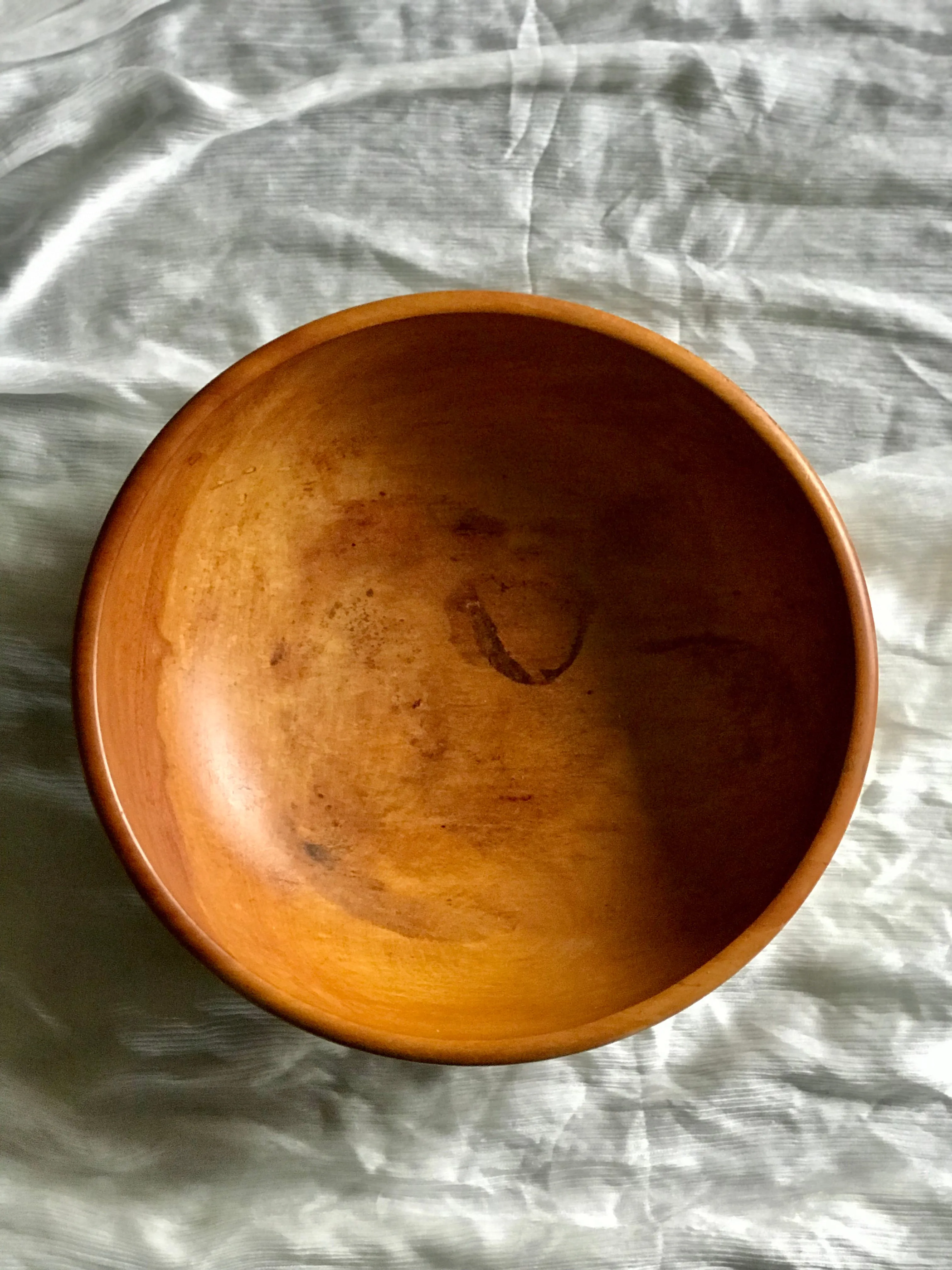 Antique Japanese Wooden Bowl