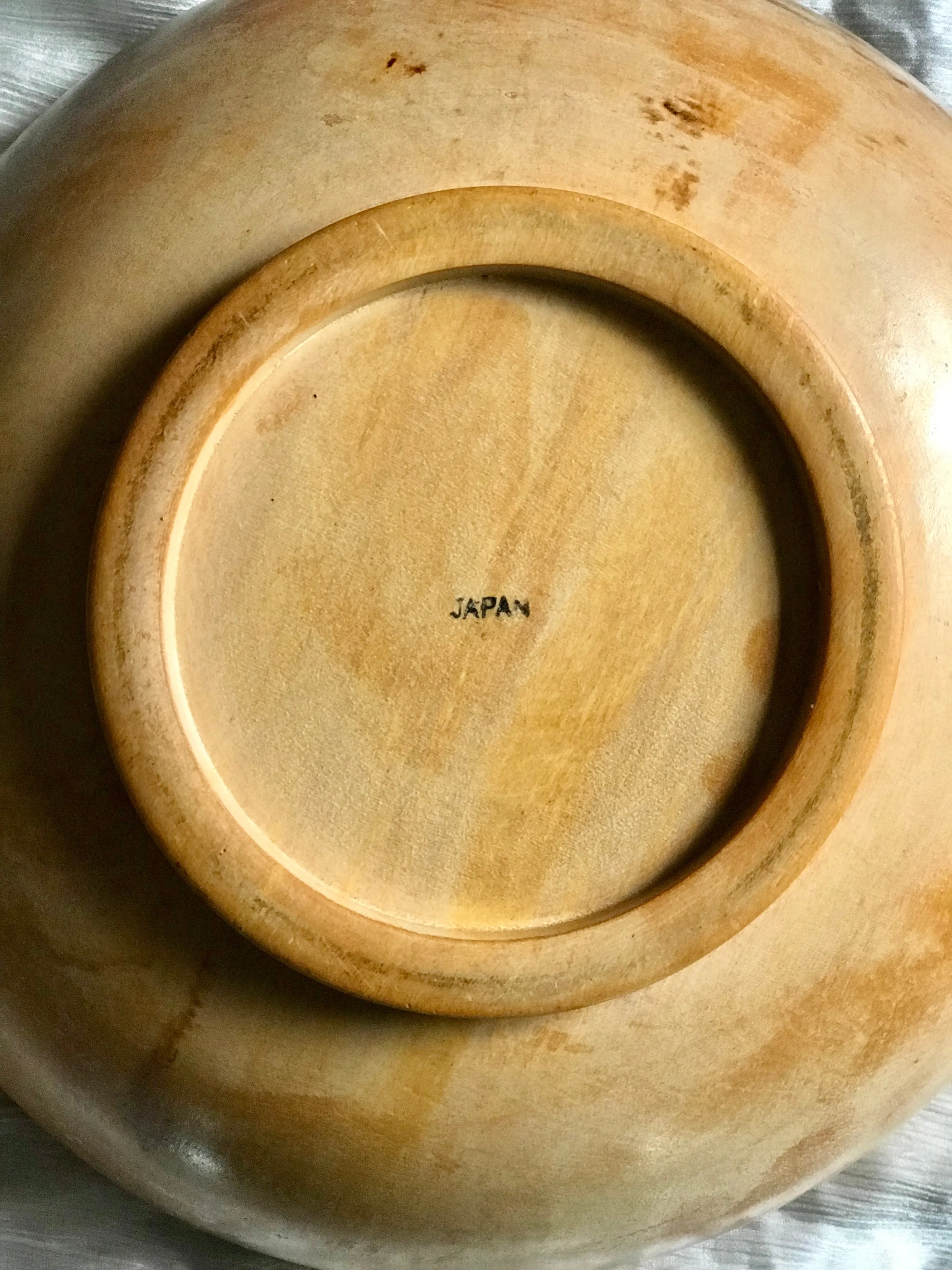 Antique Japanese Wooden Bowl