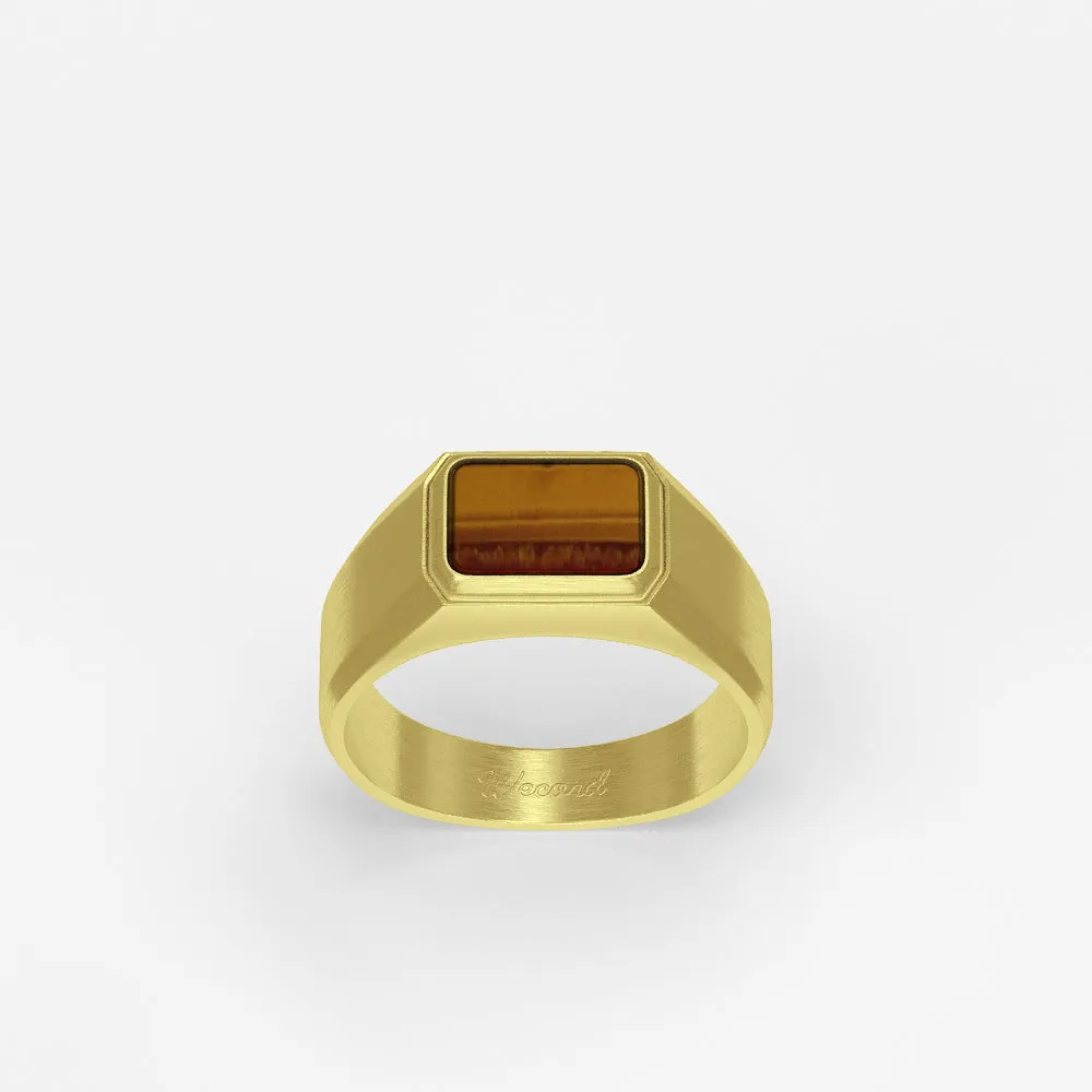 Atlas Ring 18K Vermeil Tiger's Eye