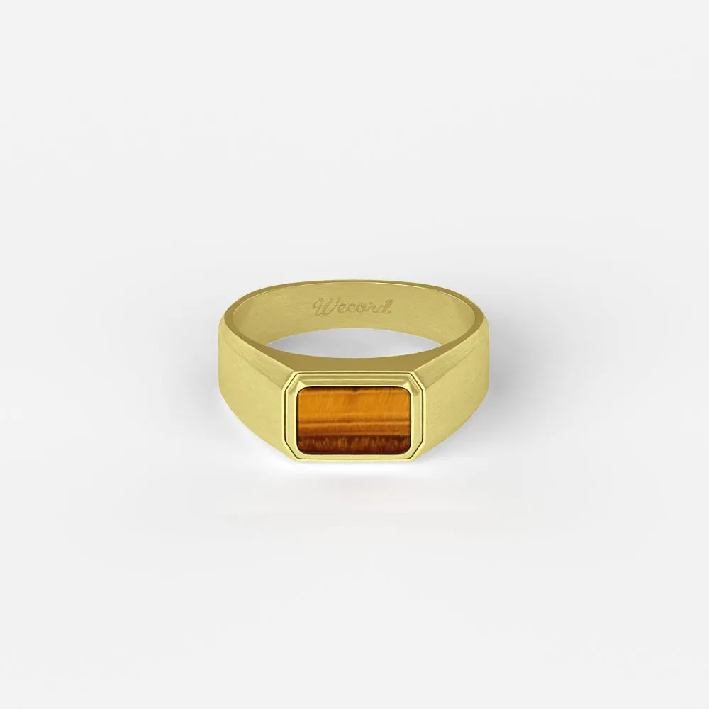 Atlas Ring 18K Vermeil Tiger's Eye