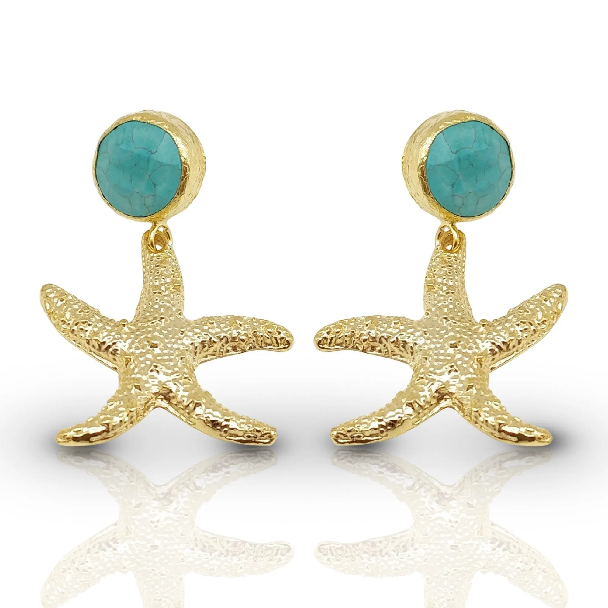 Aurora Star Earing with Turquoise