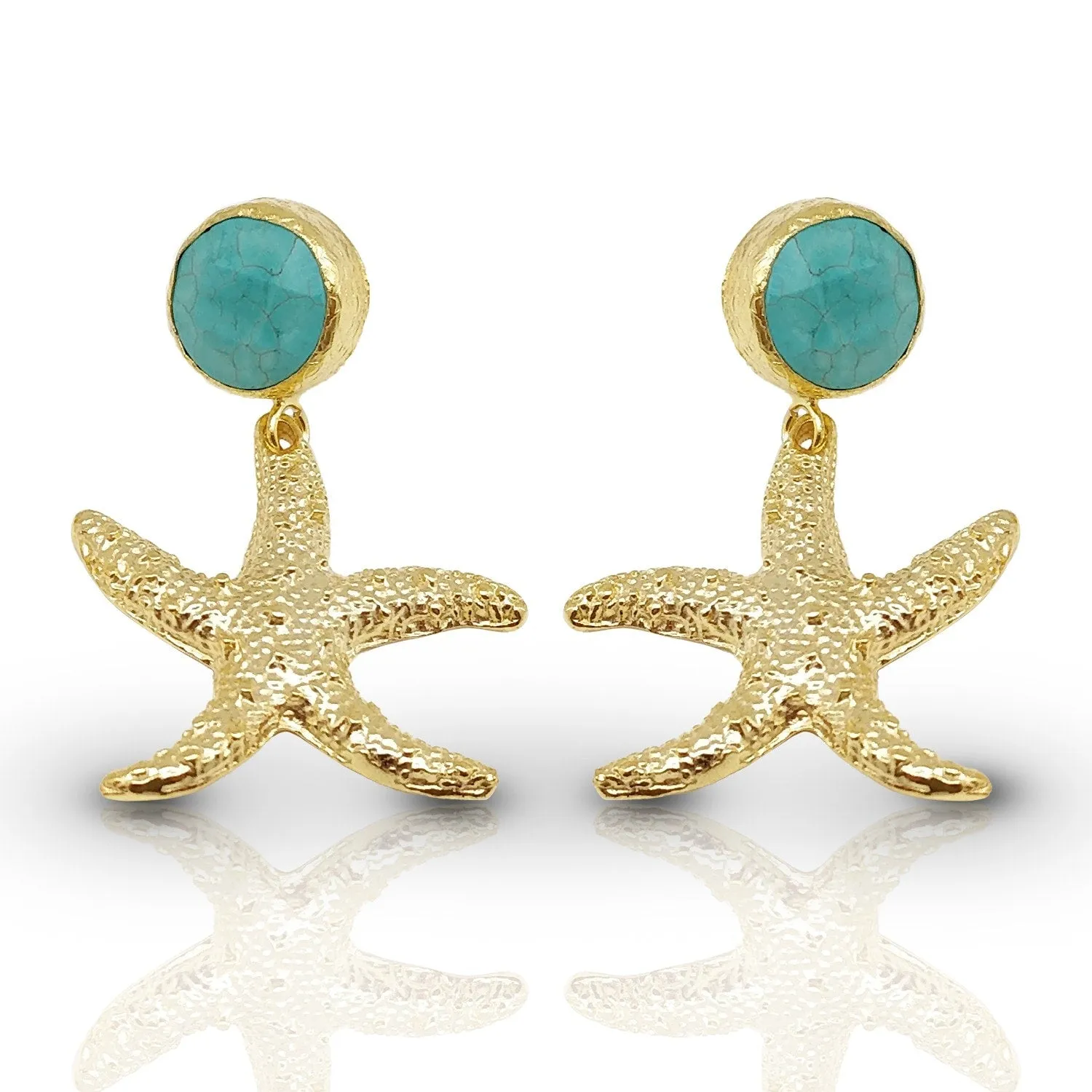 Aurora Star Earing with Turquoise