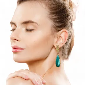 Aurora Tulip Gold Earrings