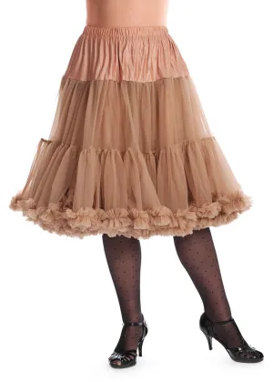 Banned 50's Petticoat Lang Beige