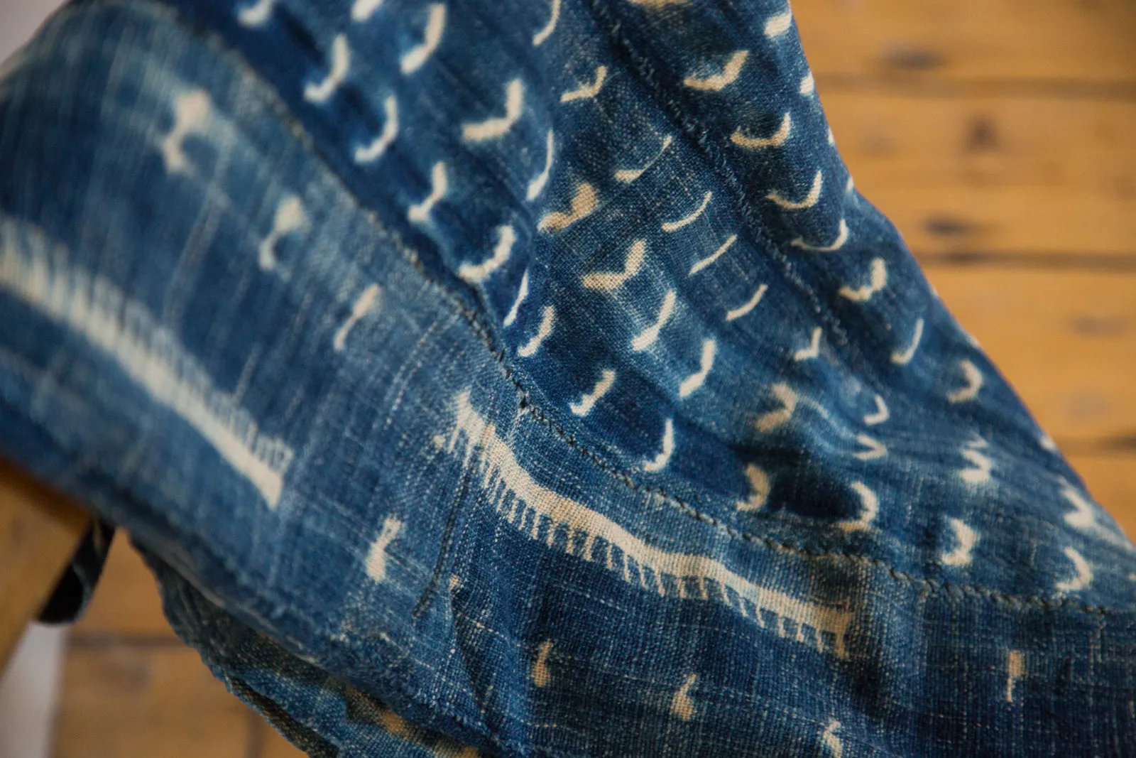 Batik Indigo Throw