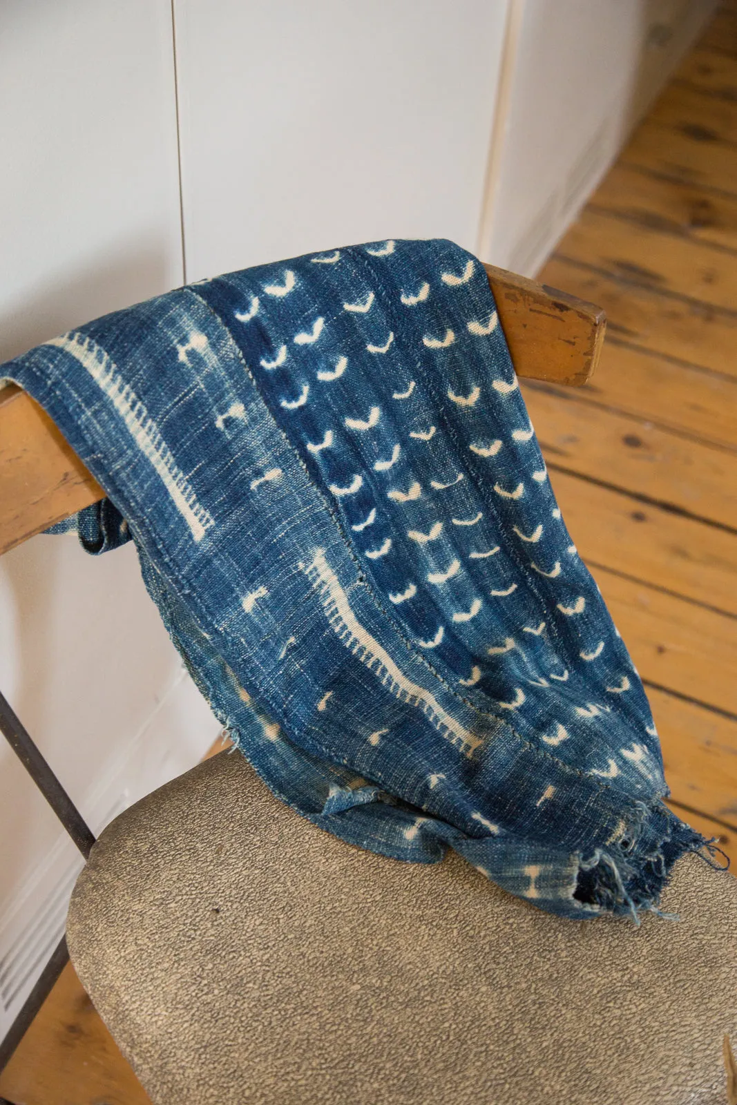 Batik Indigo Throw