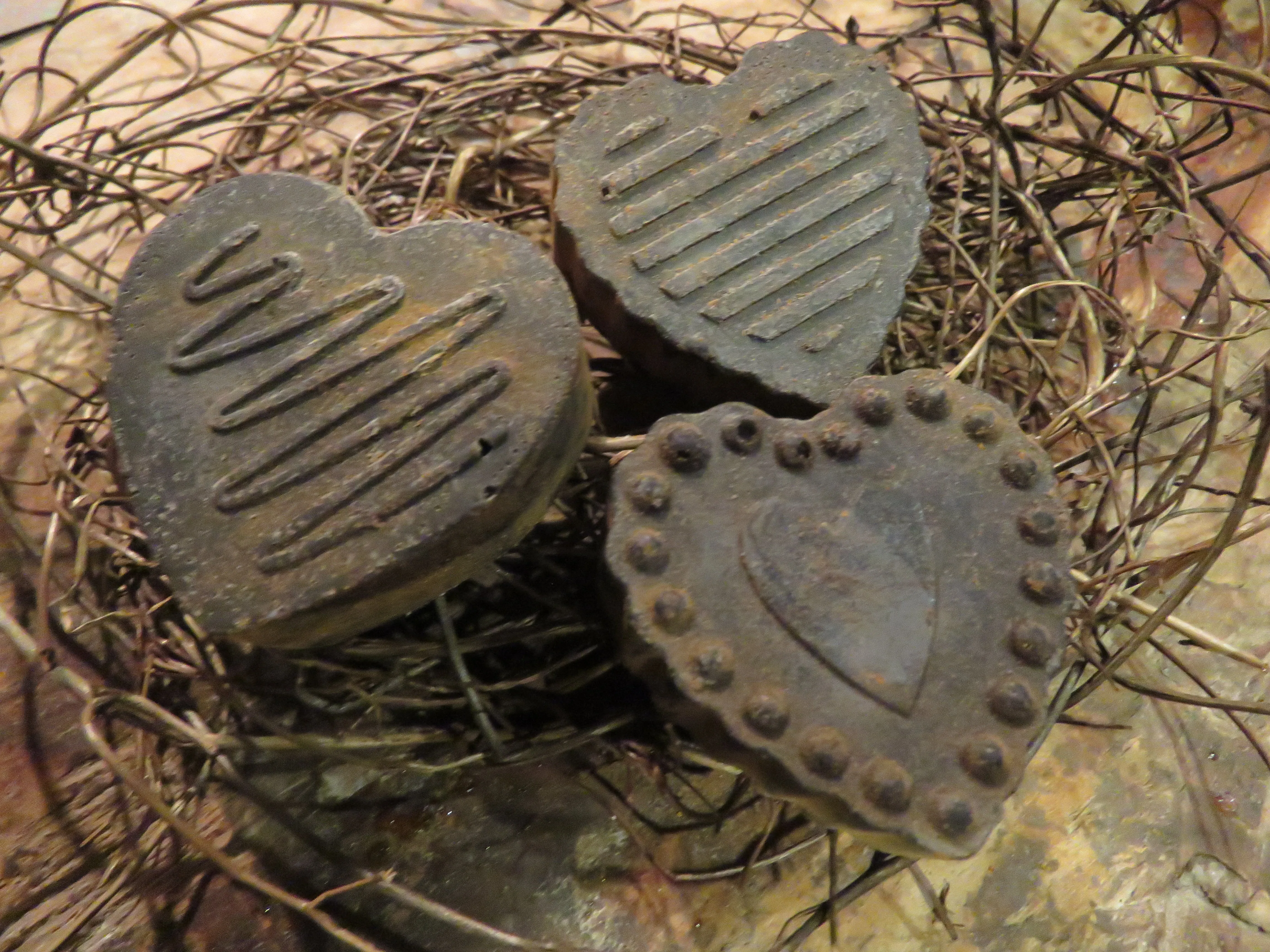 Blackened Bees Wax Heart