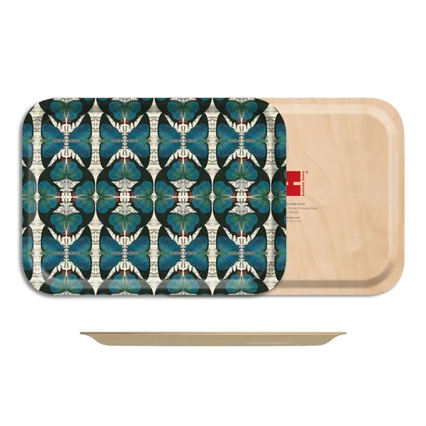 Blue Butterfly Small Serving Tray