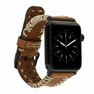 Braided Leather Apple Watch Band