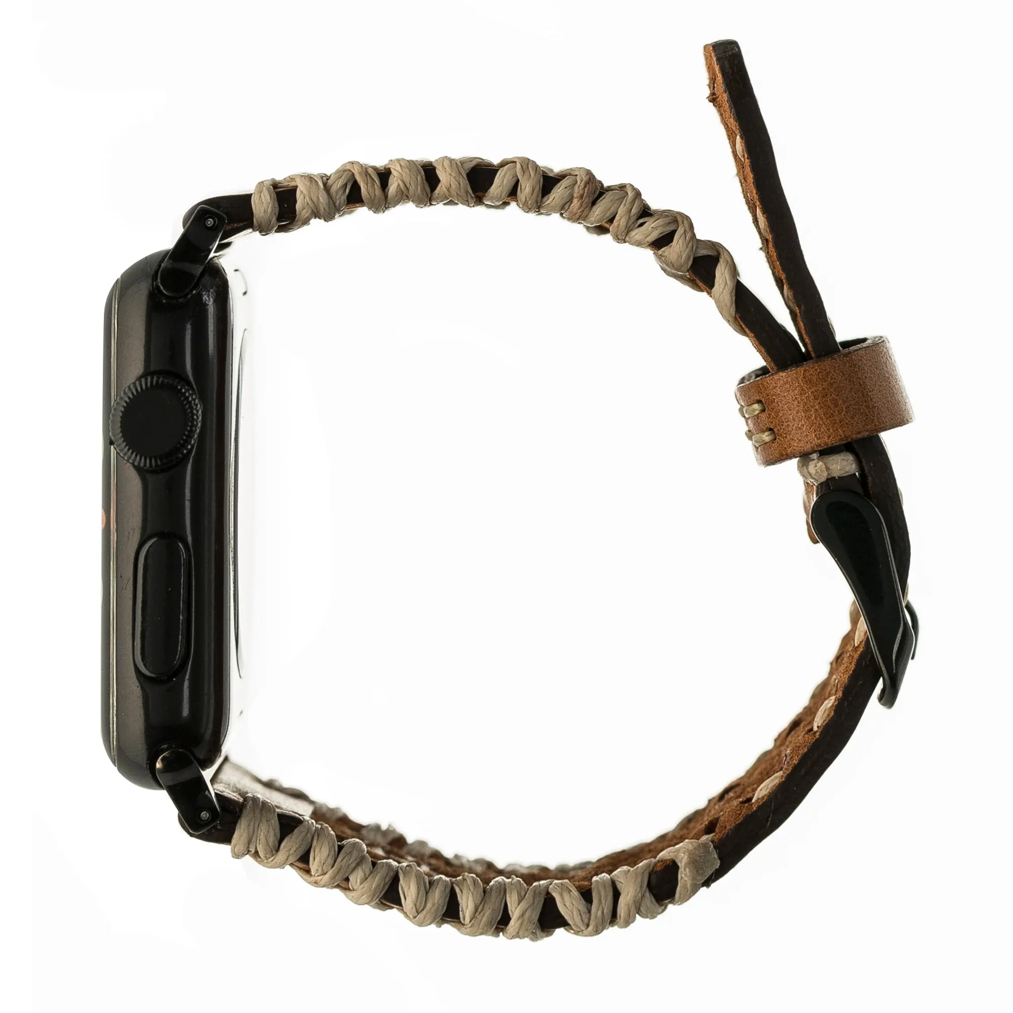 Braided Leather Apple Watch Band