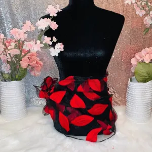 Brand New Red Leaf Bathing Suit Cover Up