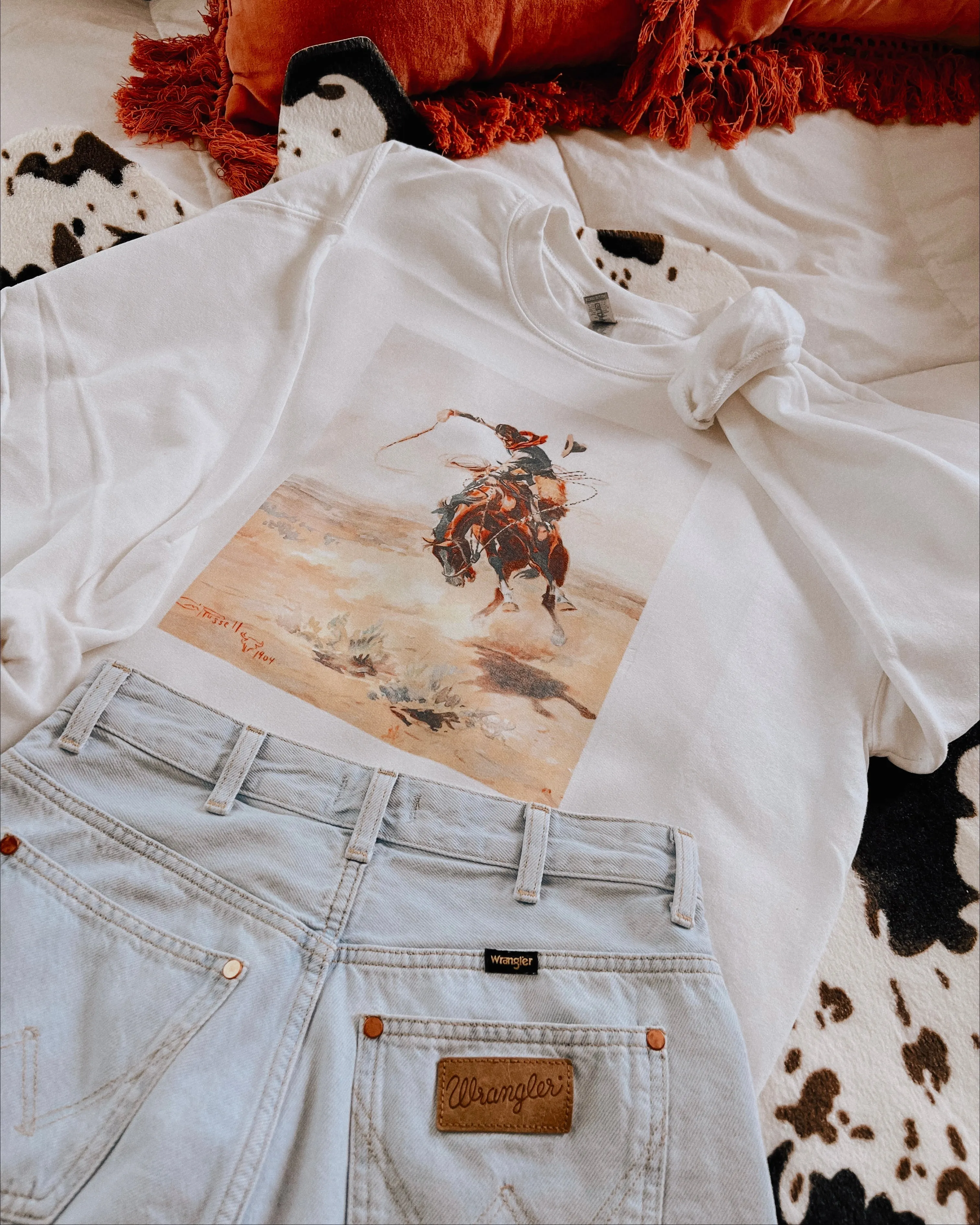 Buckin' Cowboy Crewneck