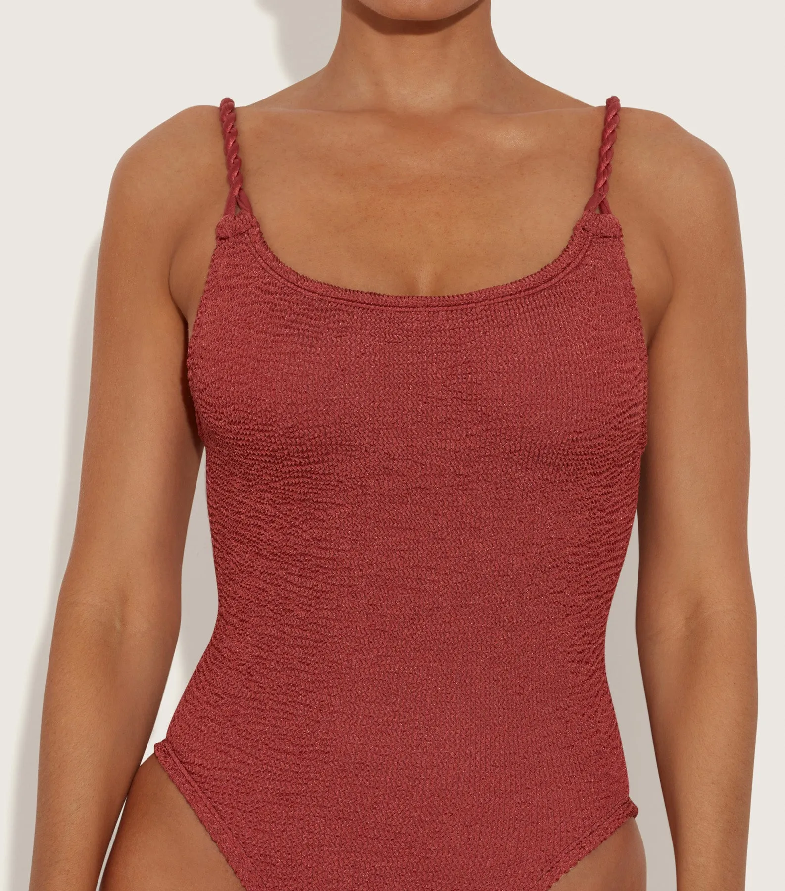 Camille Swim - Metallic Rosewood