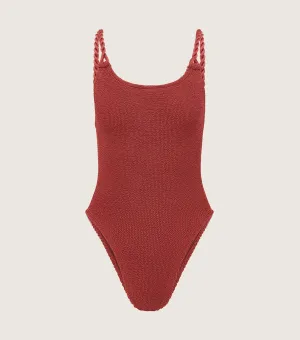 Camille Swim - Metallic Rosewood