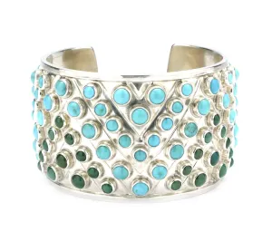 Cerrillos Handmade wide Cuff Bracelet