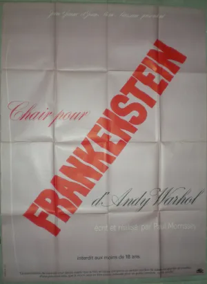 CHAIR POUR FRANKENSTEIN Joe Dallesandro PAUL MORISSEY Udo Kier 120x160cm