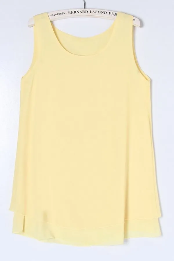 Chiffon Sleeveless Tank Top