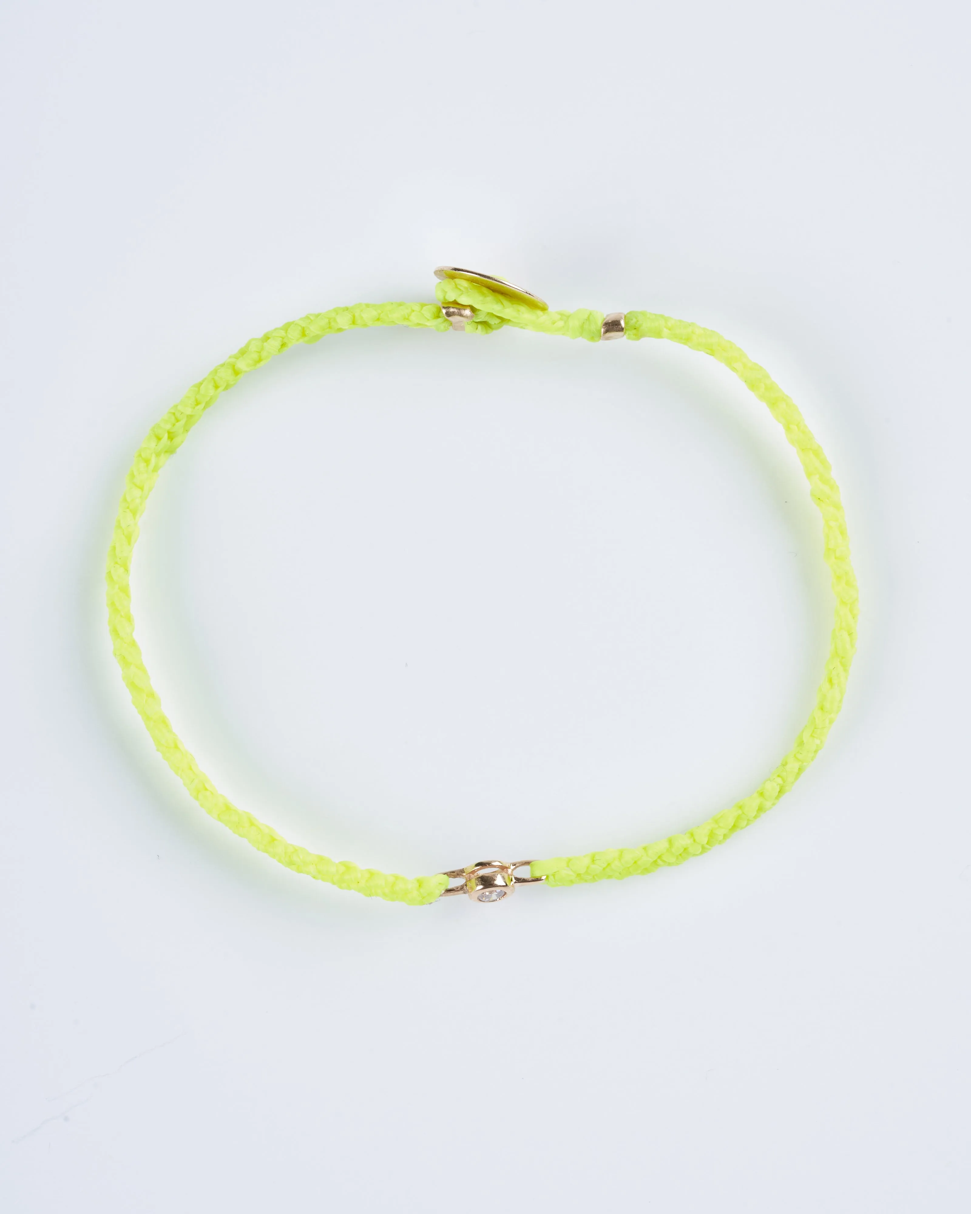 classic diamond bracelet in neon yellow - gold