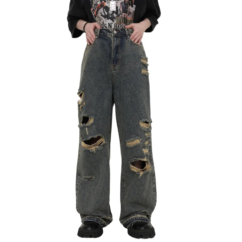 Classic Ripped Baggy Jeans