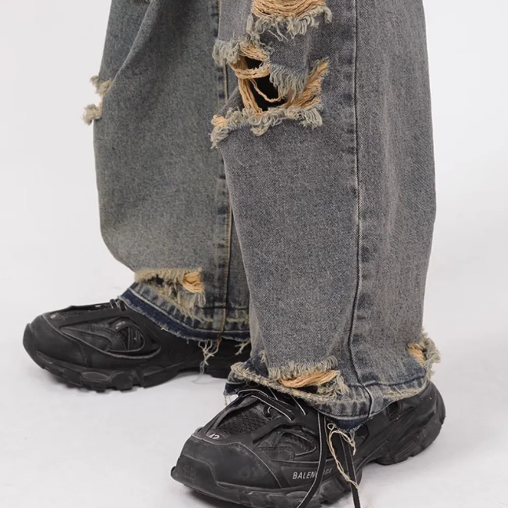Classic Ripped Baggy Jeans