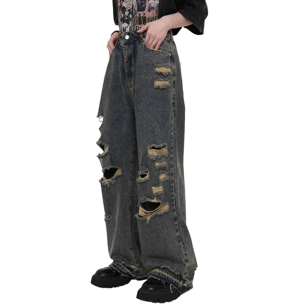 Classic Ripped Baggy Jeans