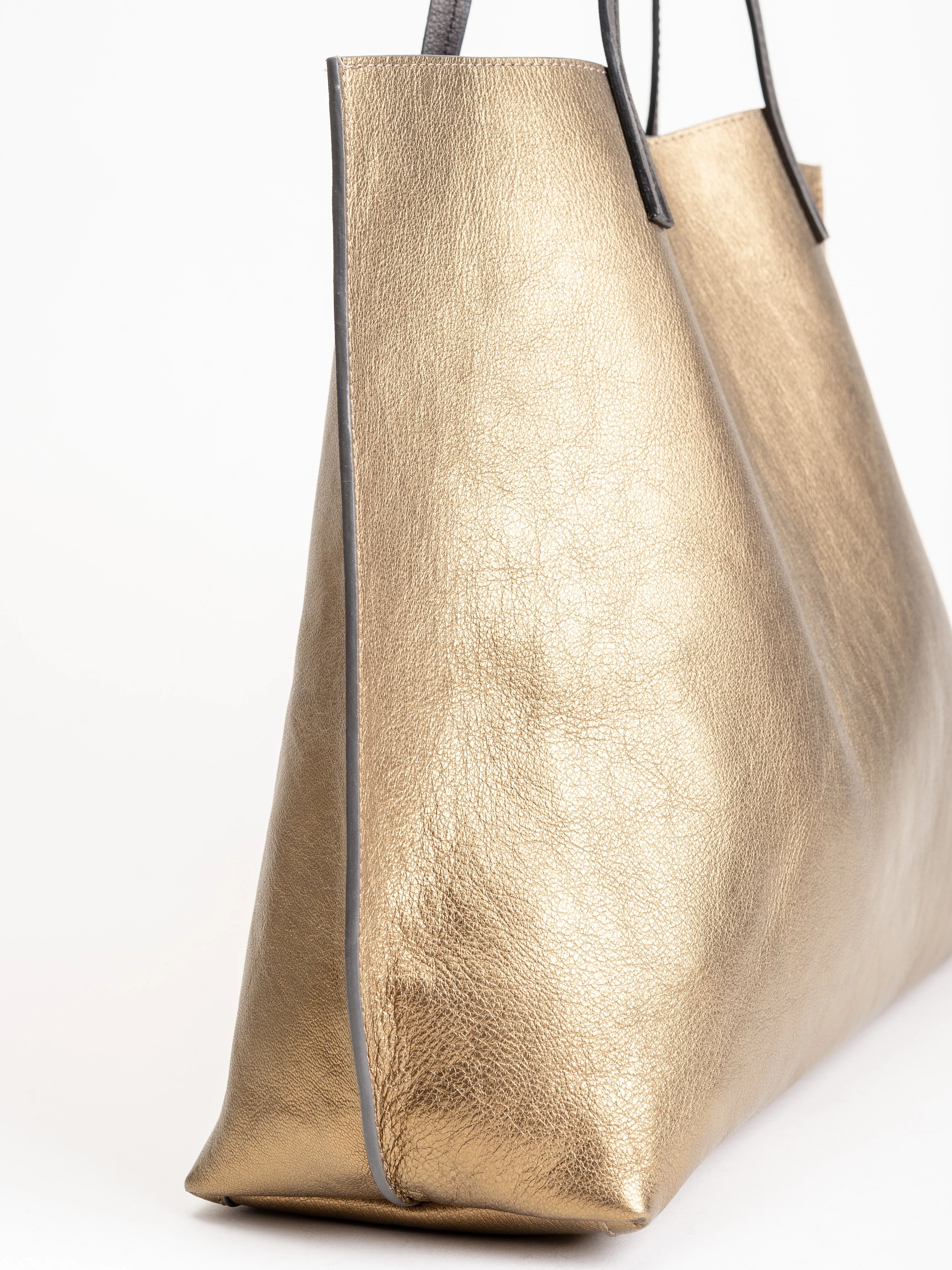 classic shopper - gold french goat