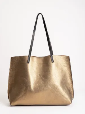 classic shopper - gold french goat
