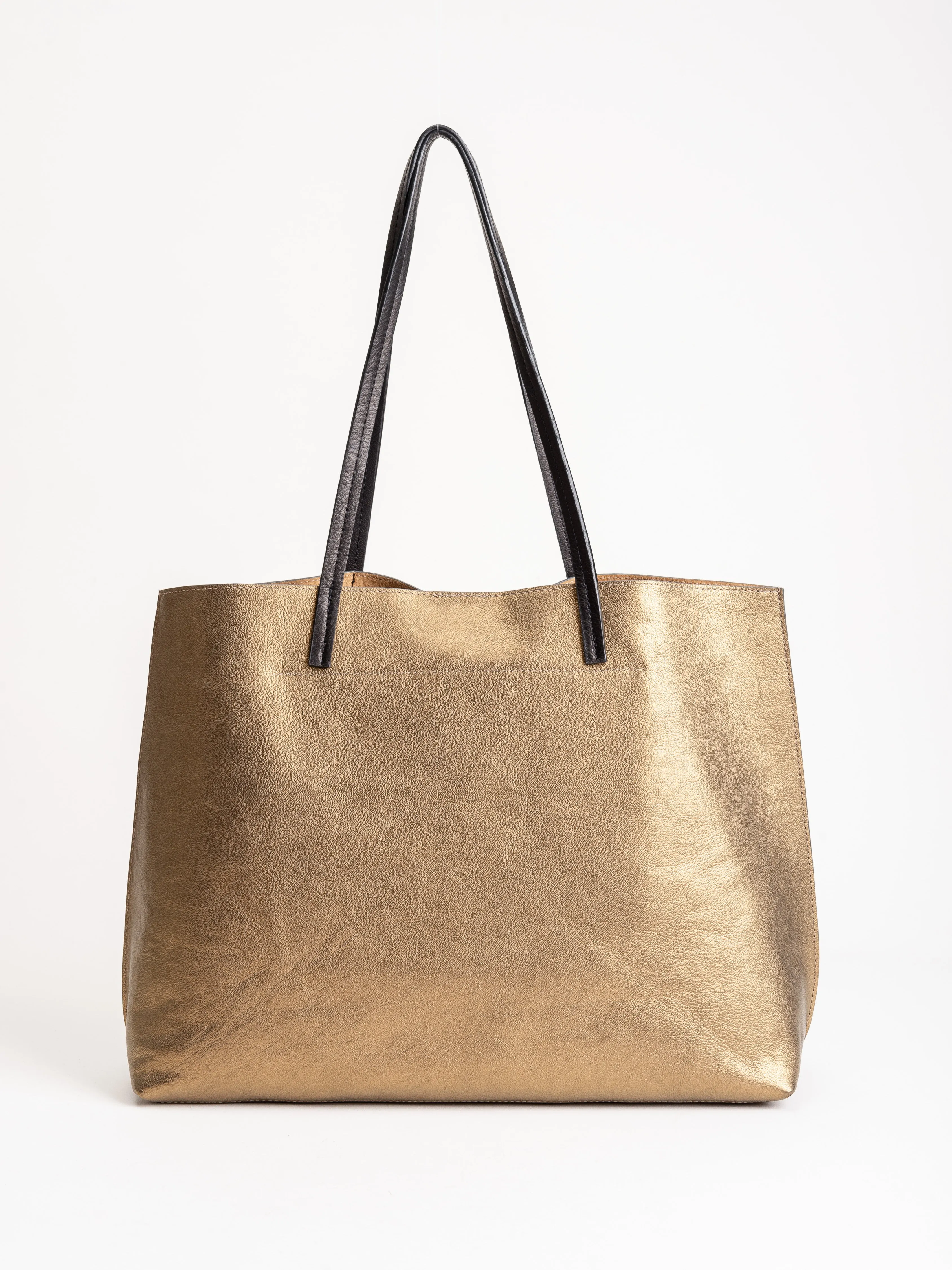 classic shopper - gold french goat