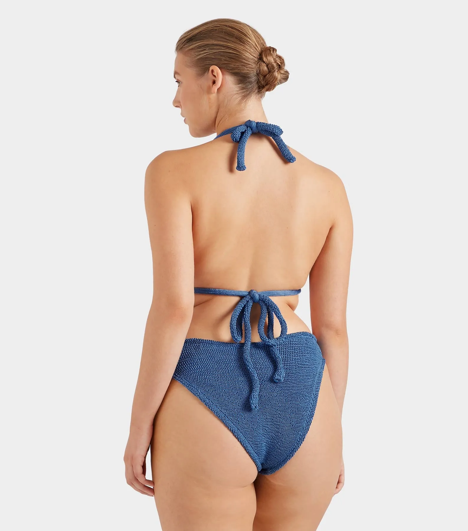 Coverage Tammy Bikini - Metallic Denim
