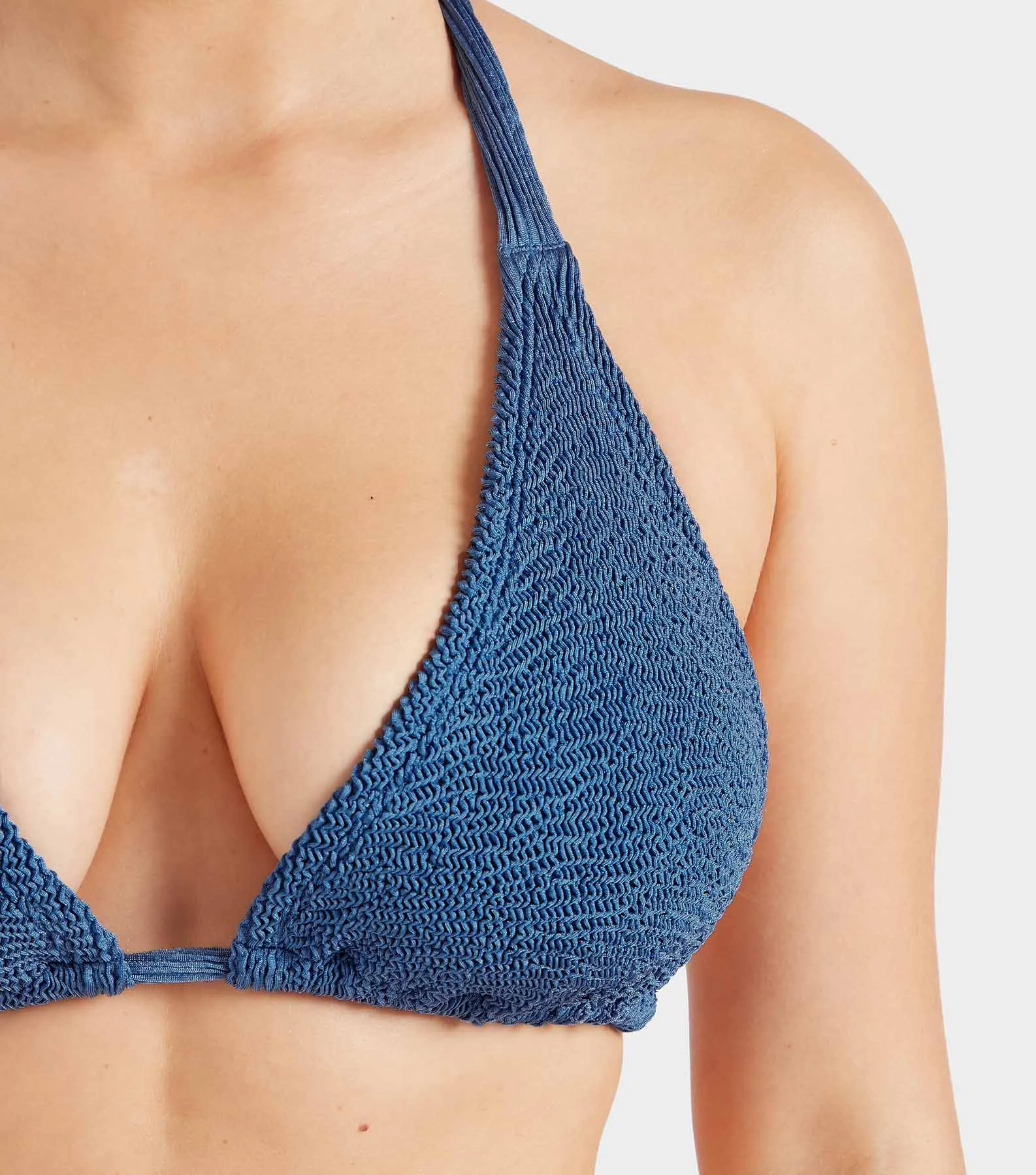 Coverage Tammy Bikini - Metallic Denim