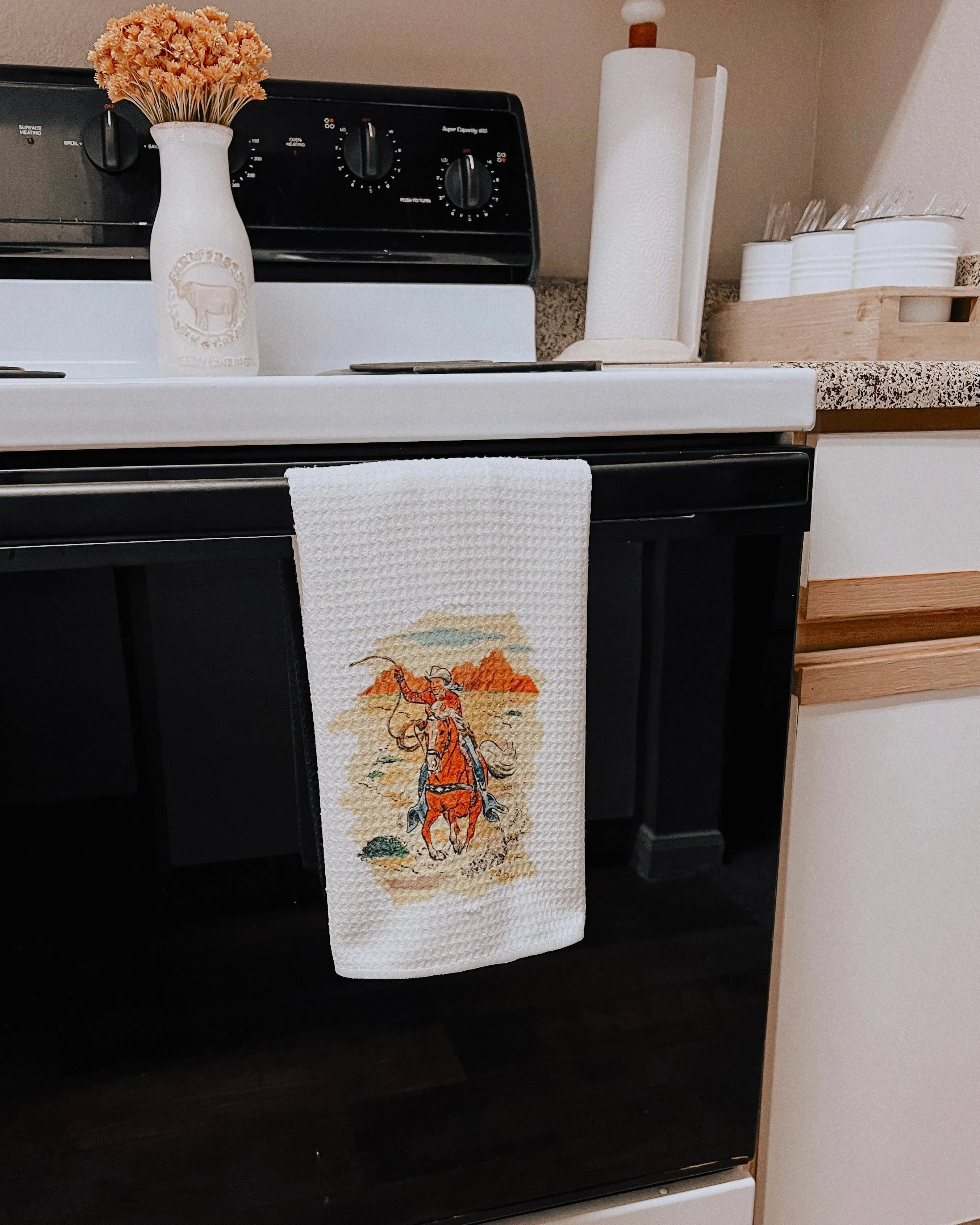 Cowboy Tea Towel