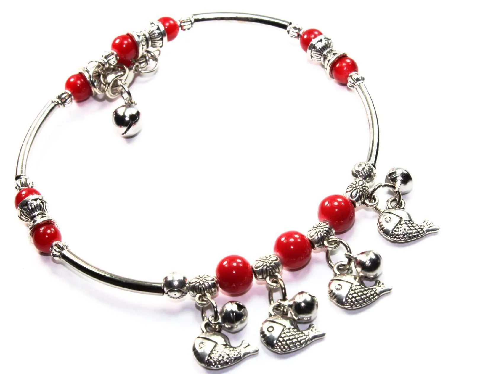 Dangling Fish Charms Bracelet