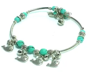 Dangling Fish Charms Bracelet
