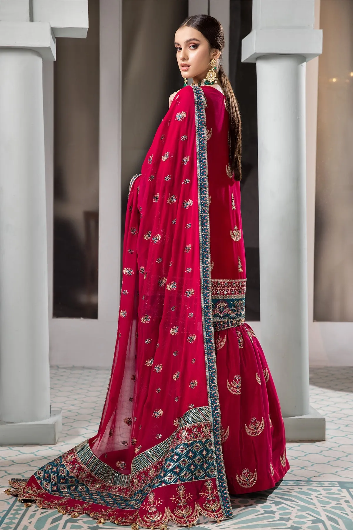 Darkash Alizeh Fashion Vasl-e-Meeras Festive Edition 2022 | Unstitched Embroidered Chiffon Suits