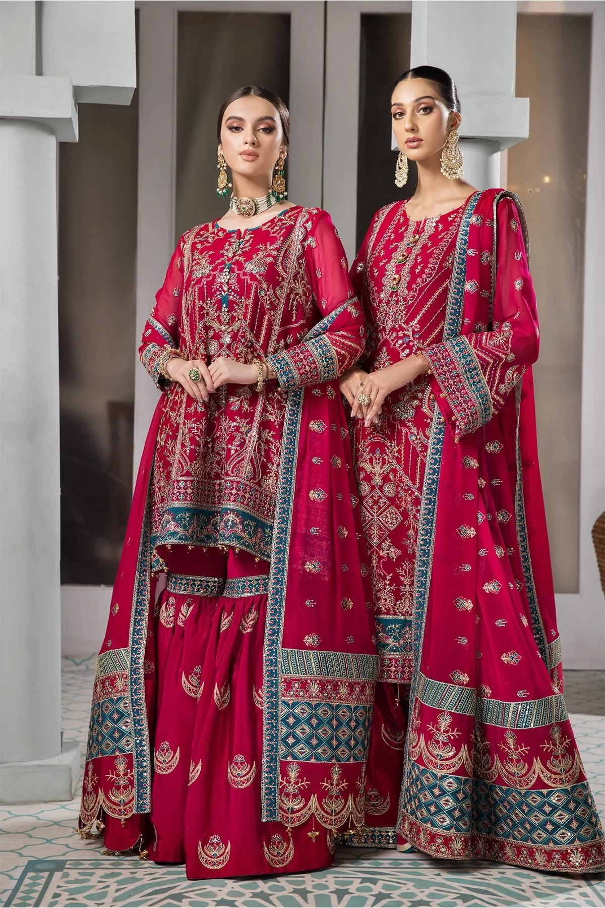 Darkash Alizeh Fashion Vasl-e-Meeras Festive Edition 2022 | Unstitched Embroidered Chiffon Suits