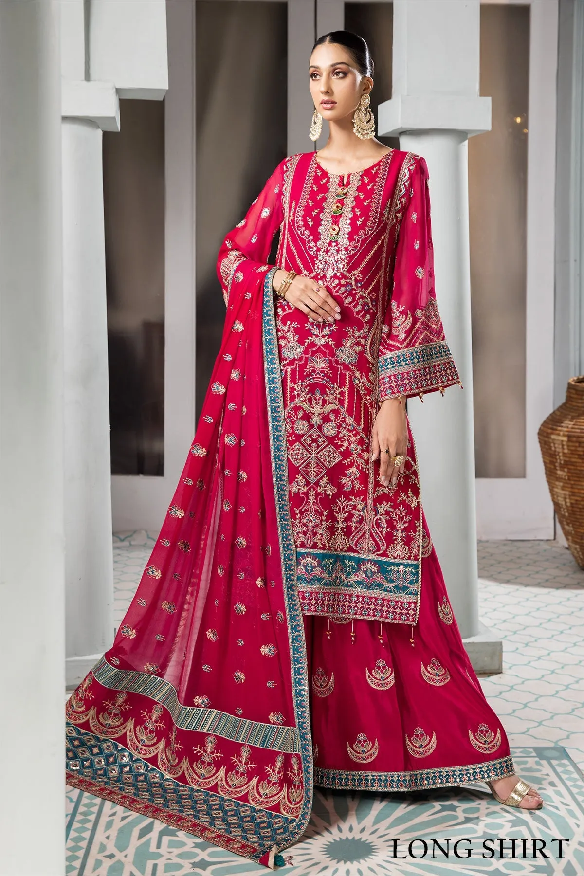 Darkash Alizeh Fashion Vasl-e-Meeras Festive Edition 2022 | Unstitched Embroidered Chiffon Suits