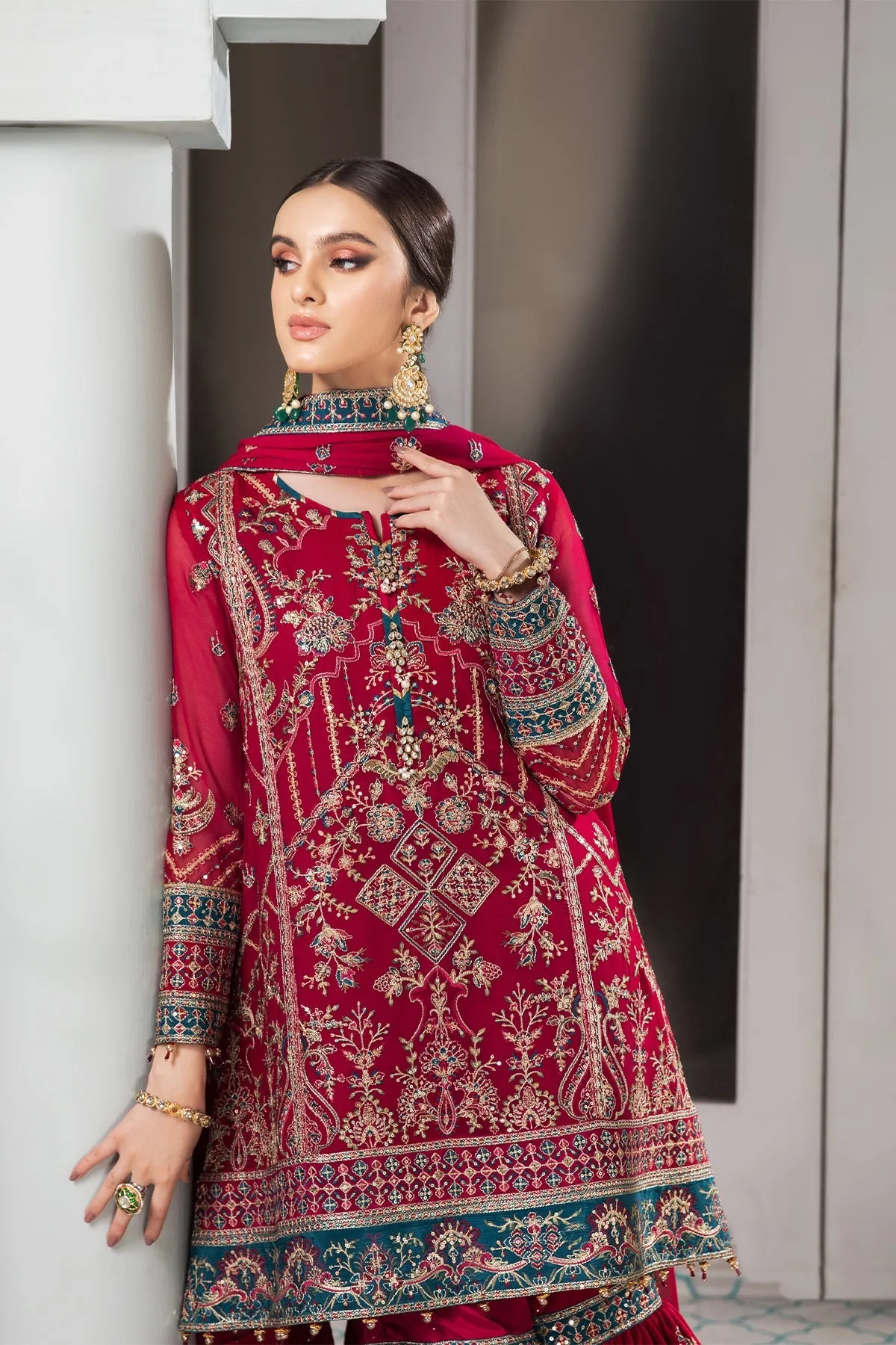 Darkash Alizeh Fashion Vasl-e-Meeras Festive Edition 2022 | Unstitched Embroidered Chiffon Suits