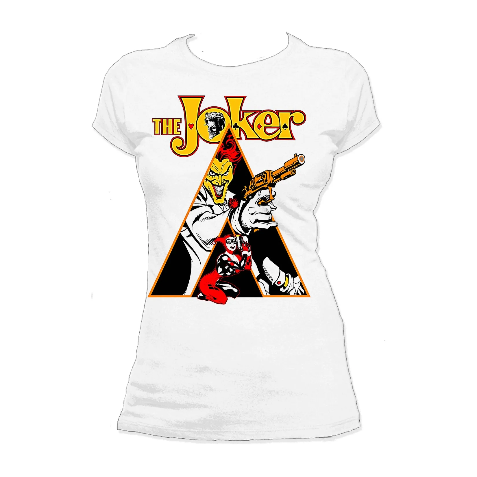 DC Comics Joker Clockwork Official Women's T-shirt (White)