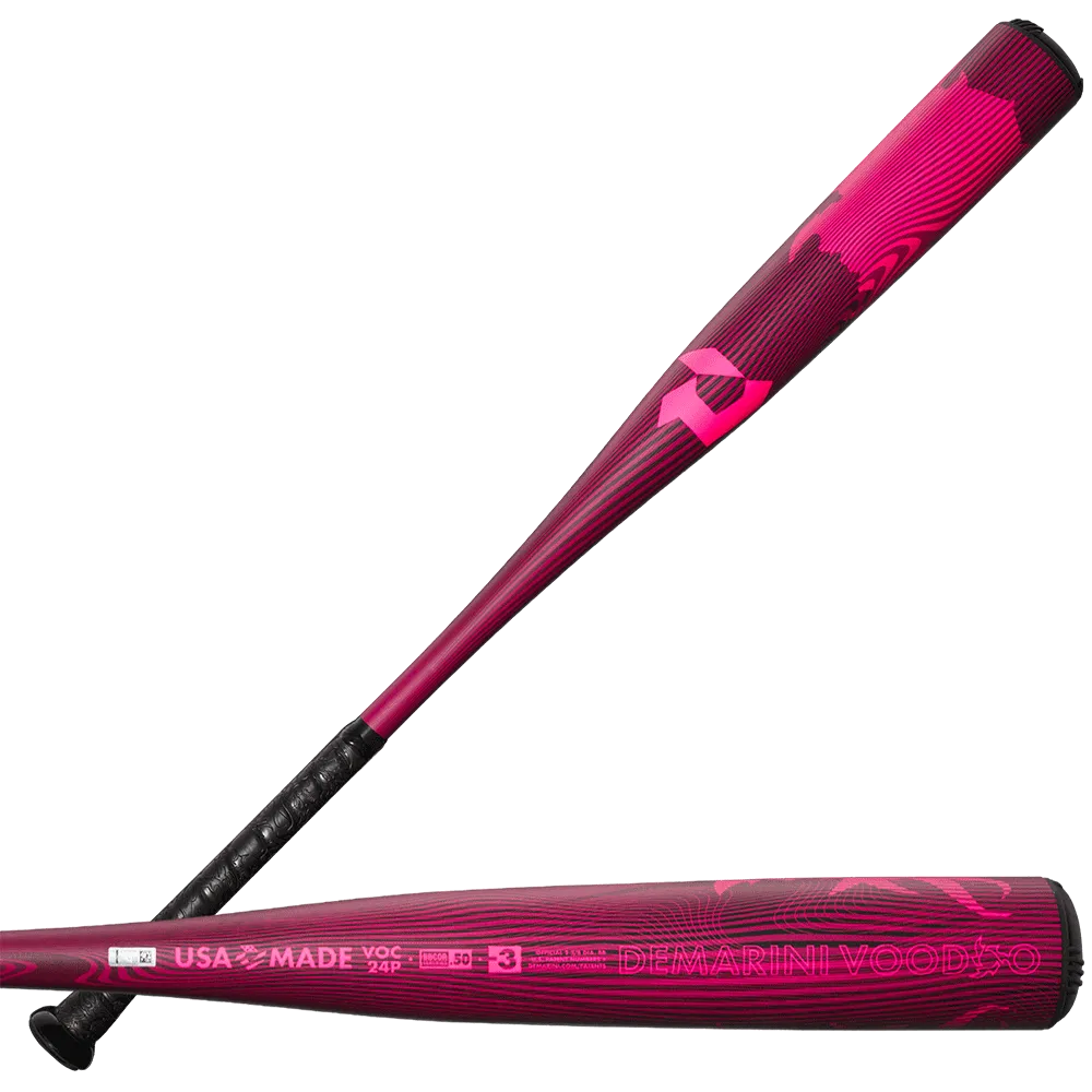 DeMarini Voodoo One Pink Limited Edition BBCOR Bat 2024 (-3)